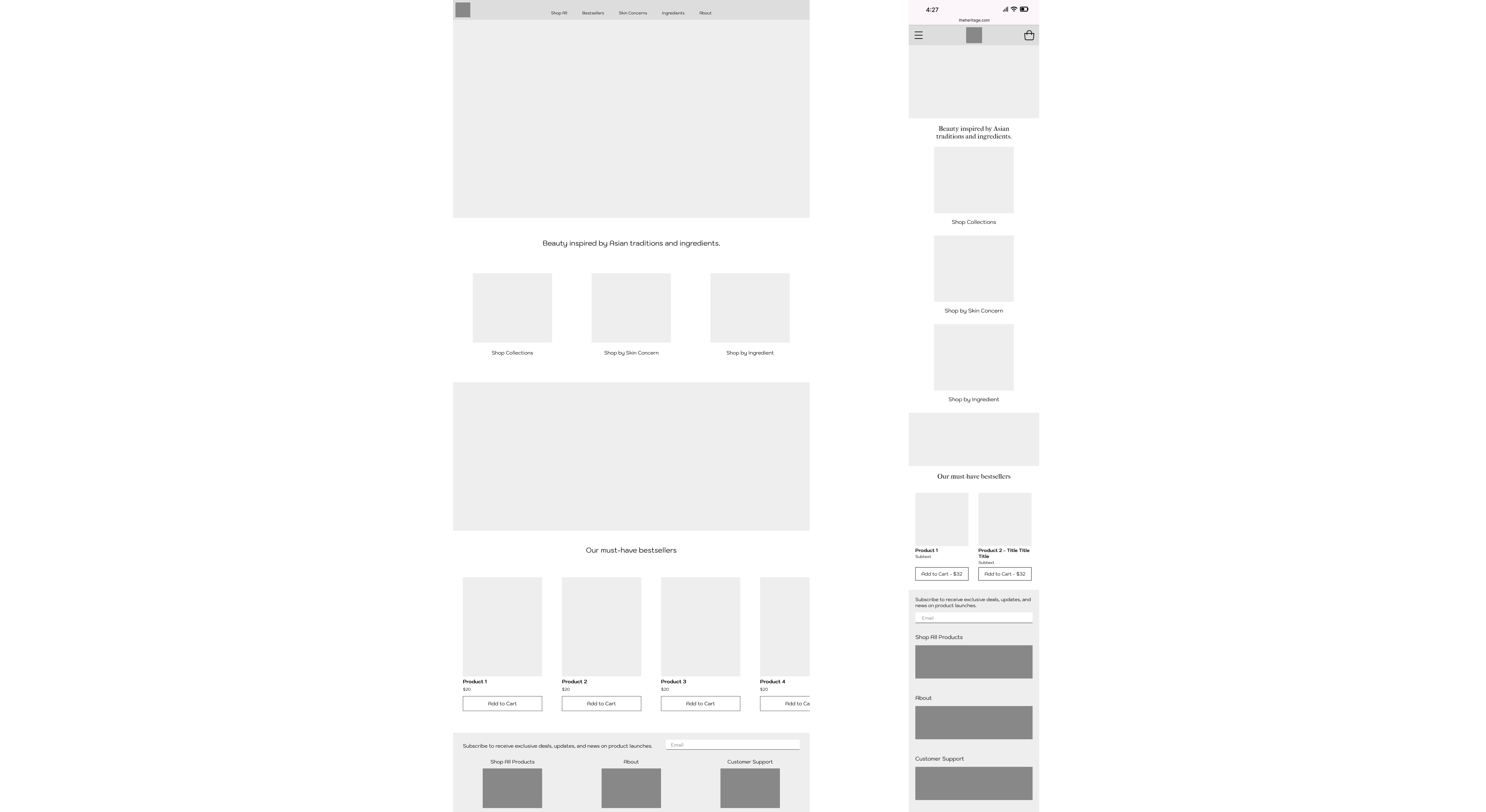 Lofi Homepage Wireframe